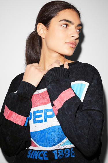 Online exclusive - CLOCKHOUSE - sweatshirt - Pepsi - black