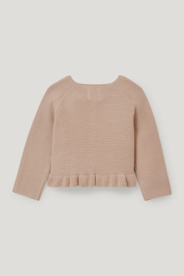 Baby Girls - Cardigan per neonate - beige