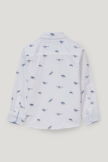 Toddler Boys - Dinosauri - camicia - bianco