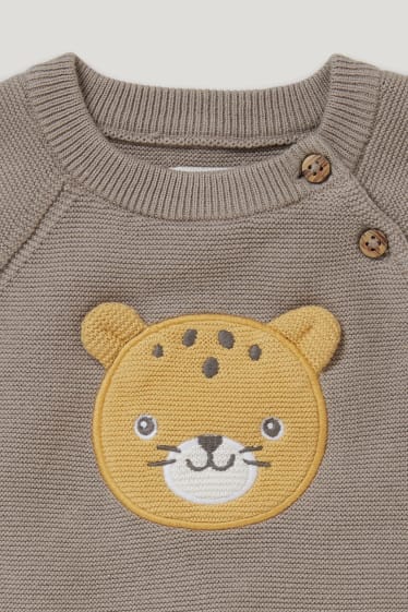 Baby Boys - Babyoutfit - 2-delig - grijs