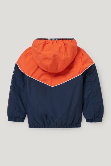 Toddler Boys - Jachetă cu glugă - portocaliu / albastru închis