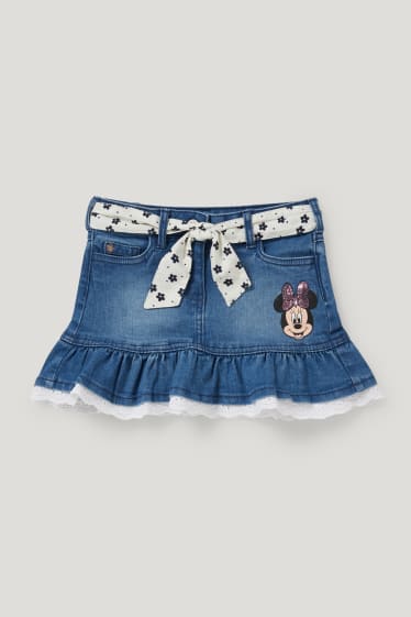 Nena petita - Minnie Mouse - faldilla texana - texà blau