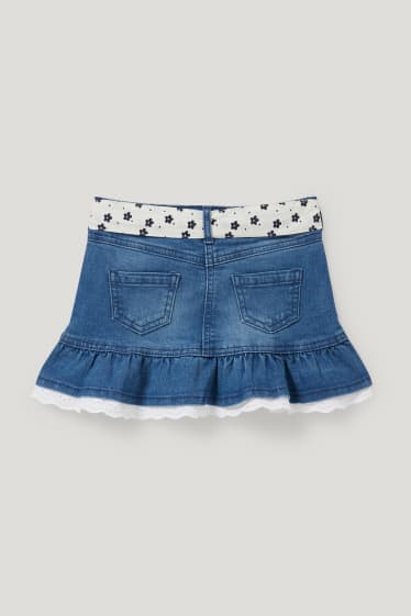 Nena petita - Minnie Mouse - faldilla texana - texà blau