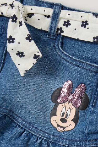 Nena petita - Minnie Mouse - faldilla texana - texà blau