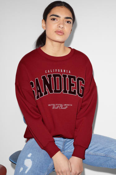 Clockhouse Girls - CLOCKHOUSE - Sweatshirt - dunkelrot