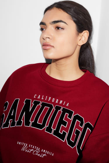 Clockhouse Girls - CLOCKHOUSE - Sweatshirt - dunkelrot