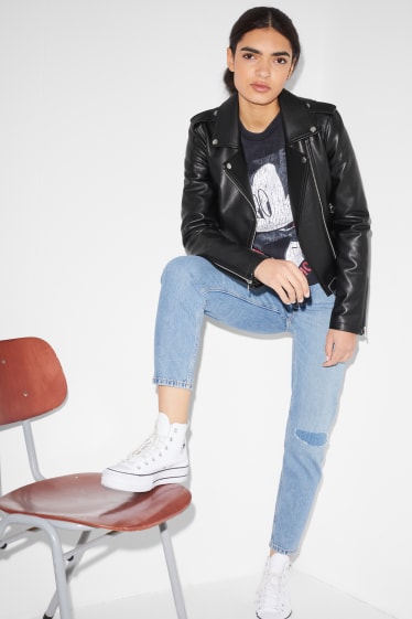 Clockhouse Girls - CLOCKHOUSE - biker jacket - faux leather - black