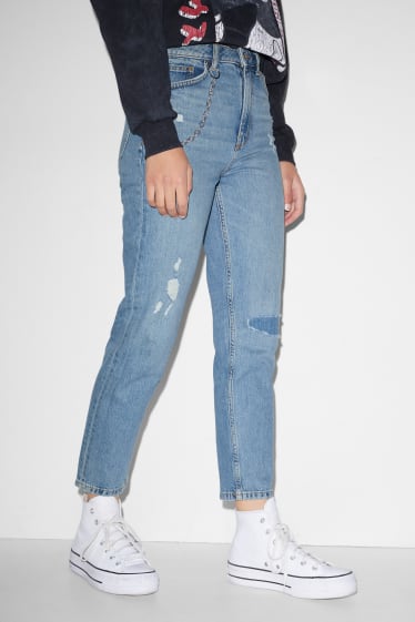 Clockhouse Girls - CLOCKHOUSE - Mom Jeans - High Waist - jeans-blau