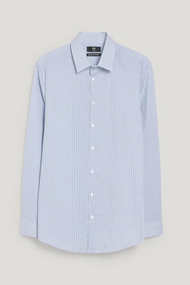 Herren - Businesshemd - Slim Fit - Kent - bügelleicht - hellblau