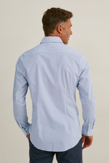 Herren - Businesshemd - Slim Fit - Kent - bügelleicht - hellblau
