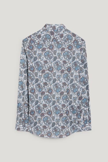 Uomo - Camicia business - slim fit - colletto all’italiana - facile da stirare - colorato