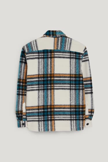 Hommes - Veste-chemise - à carreaux - coloré