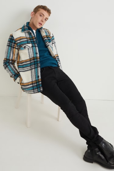 Hommes - Veste-chemise - à carreaux - coloré