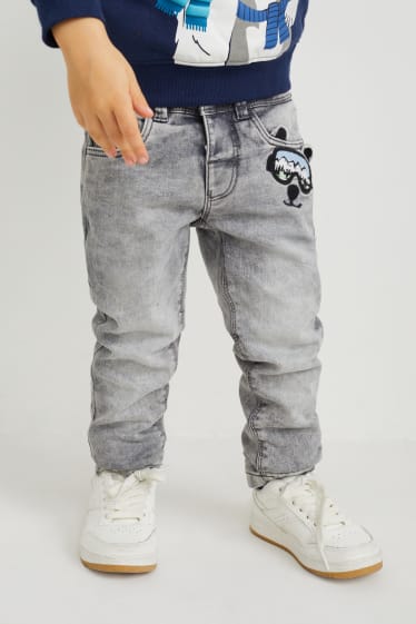Toddler Boys - Slim jeans - thermojeans - grijs
