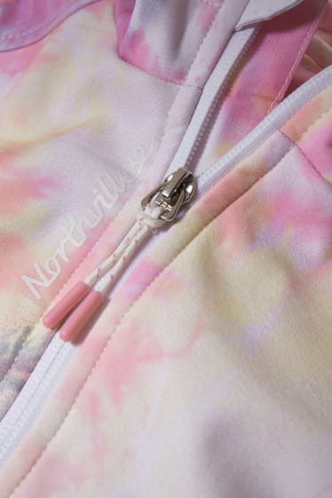 Filles - Veste souple à capuche - rose