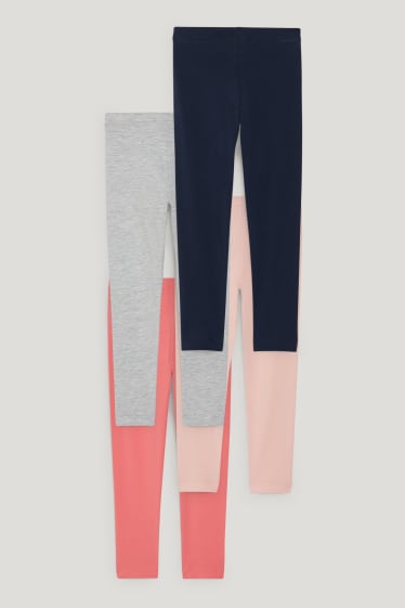 Toddler Girls - Multipack of 4 - leggings - light gray-melange