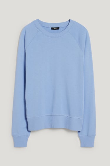 Damen - Basic-Sweatshirt - mit Bio-Baumwolle - hellblau
