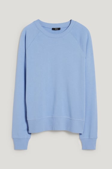 Damen - Basic-Sweatshirt - hellblau