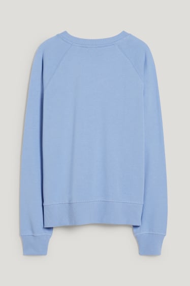 Damen - Basic-Sweatshirt - hellblau