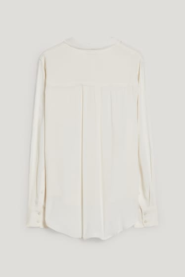 Damen - Bluse - cremeweiß