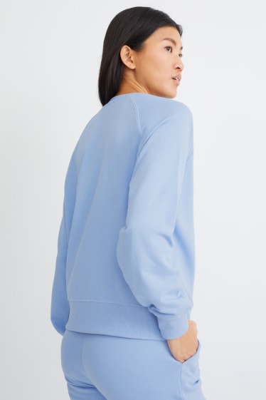 Damen - Basic-Sweatshirt - hellblau
