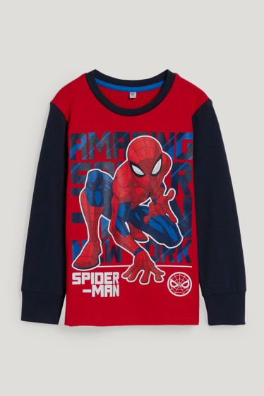 Batolata chlapci - Spider-Man - pyžamo - 2dílné - červená