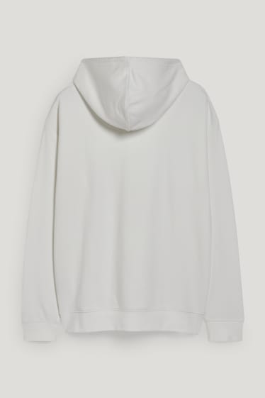 Mężczyźni - Bluza z kapturem - biały