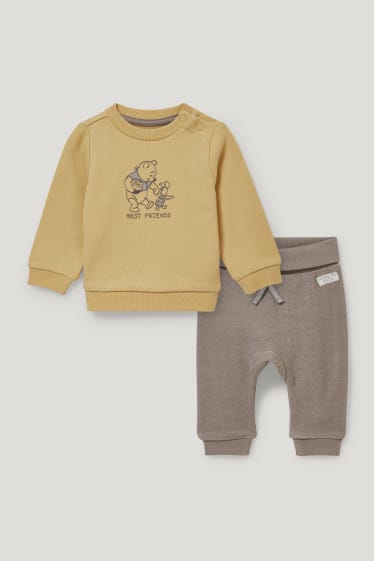 Baby Boys - Winnie the Pooh - completo per neonati - 2 pezzi - giallo