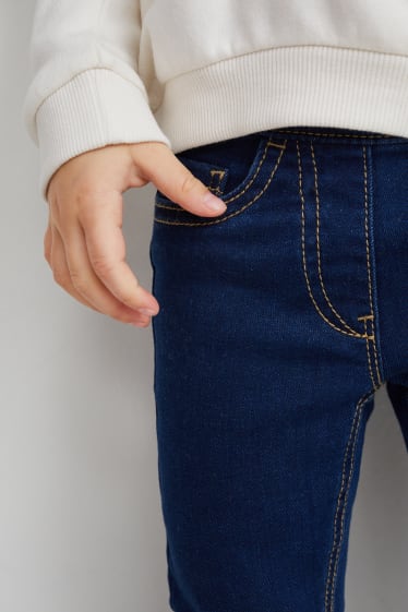 Filles - Lot de 2 - jegging jeans - skinny fit - jean bleu foncé