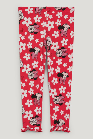 Nena petita - Minnie Mouse - leggings - flors - fúcsia