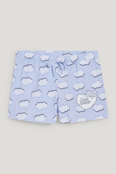 Clockhouse Girls - CLOCKHOUSE - Pyjamashorts - Glücksbärchis - hellblau