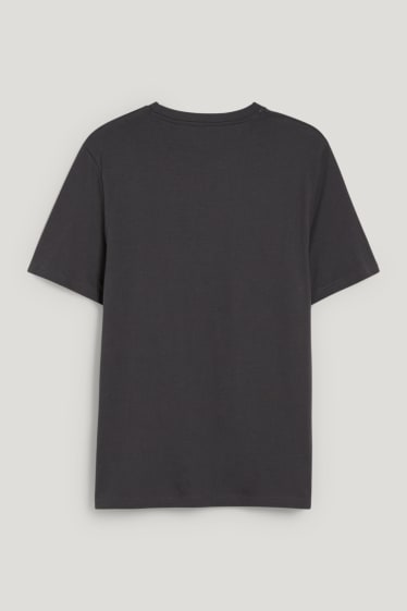 Heren - T-shirt - biokatoen - donkergrijs