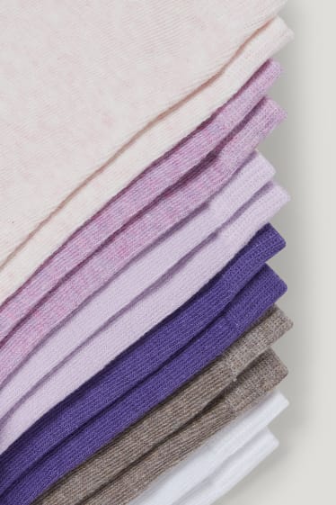 Femmes - Lot de 10 paires - chaussettes - rose