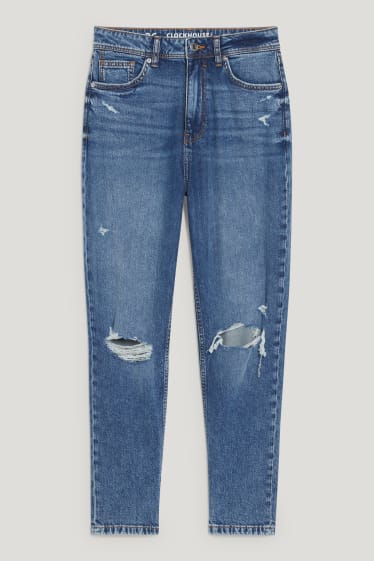 Clockhouse femme - CLOCKHOUSE - mom jean - high waist - jean bleu