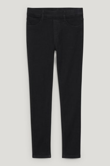 Filles - Jegging jean - noir
