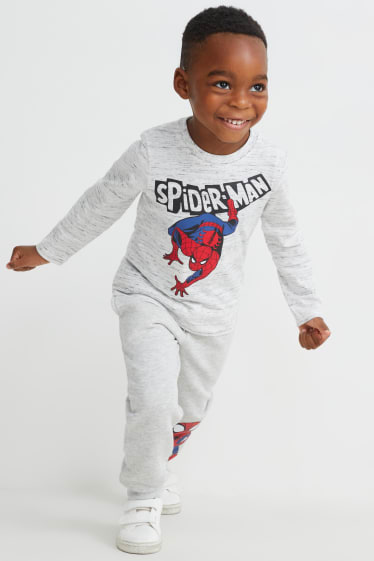 Toddler Boys - Marvel - pantaloni de trening - gri deschis melanj