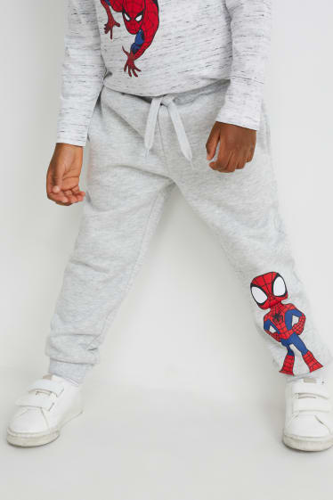 Toddler Boys - Marvel - pantaloni de trening - gri deschis melanj