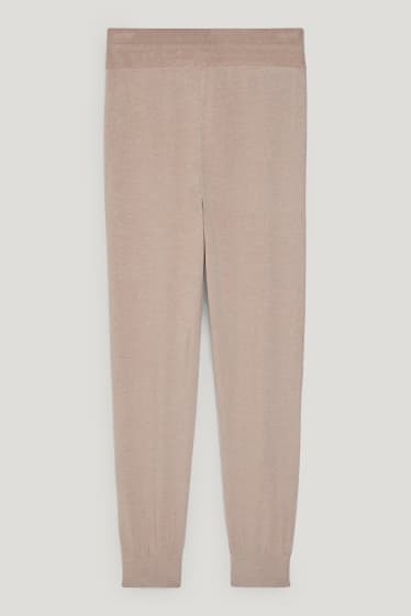 Donna - Pantaloni pigiama - grigio-marrone