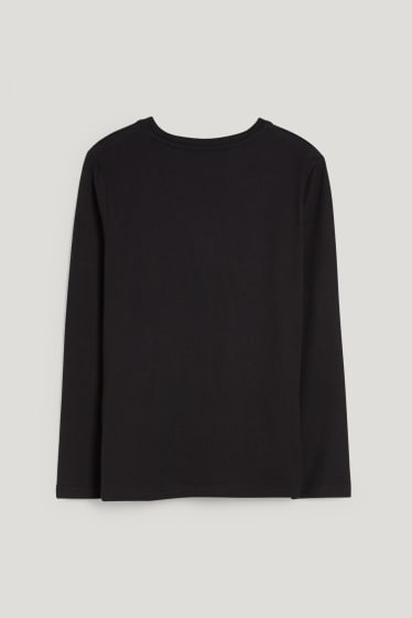 Băieți - Sonic - tricou cu mânecă lungă - negru