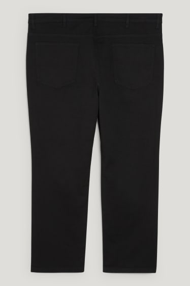 Pánské XL - Kalhoty - regular fit - černá