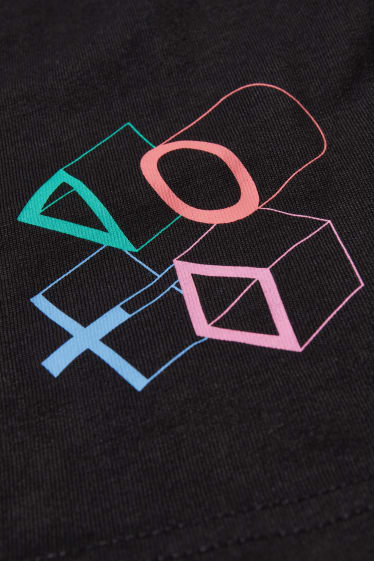 Chlapecké - PlayStation - tričko s dlouhým rukávem - černá