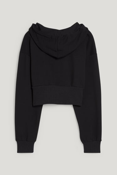 Clockhouse femme - CLOCKHOUSE - sweat court à capuche - noir