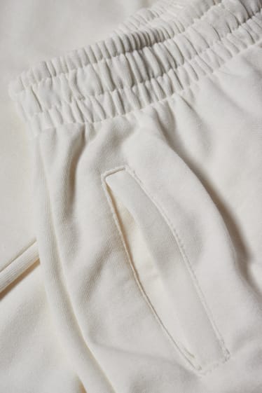 Exclu web - CLOCKHOUSE - pantalon de jogging - blanc crème