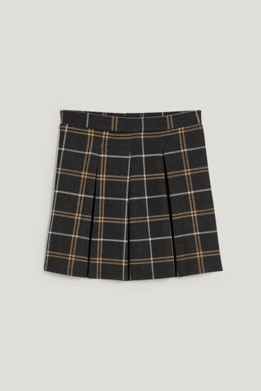 Kids Girls - Skirt - check - black