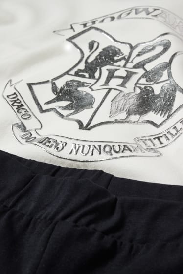 Filles - Harry Potter - ensemble - sweat et legging - 2 pièces - noir / blanc