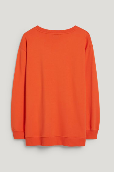 Dames - Sweatshirt - donker oranje