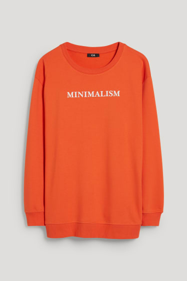 Dames - Sweatshirt - donker oranje