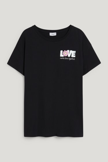 Femmes grandes tailles - CLOCKHOUSE - T-shirt - noir