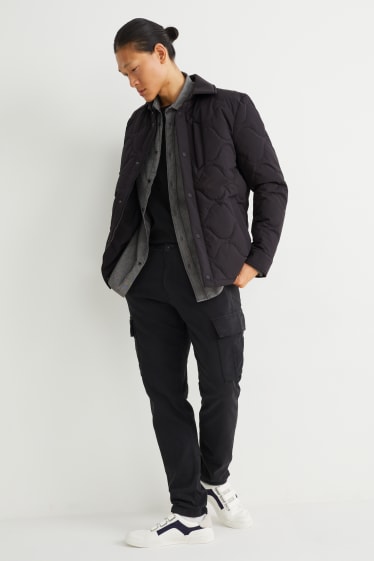 Hommes - Veste matelassée - 4 Way Stretch - noir