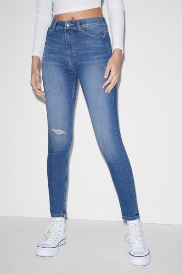 Clockhouse Girls - CLOCKHOUSE - skinny jeans - talie înaltă - denim-albastru